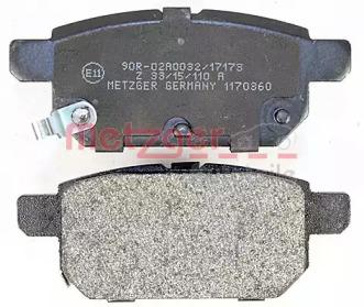 Metzger 1170360 Brake pads Metzger 1170360 Brake pads