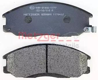 Metzger 1170402 Brake pads Metzger 1170402 Brake pads