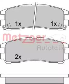 Metzger 1170413 Колодки гальмівні