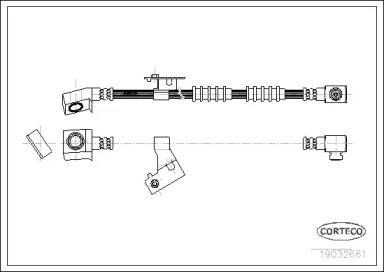 Corteco 19032661 Hose assy brake