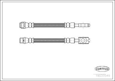 Corteco 19033549 Hose assy brake Corteco 19033549 Hose assy brake