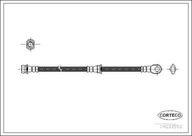 Corteco 19033550 Hose assy brake Corteco 19033550 Hose assy brake
