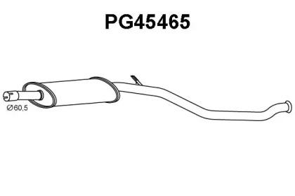 Veneporte PG45465 Muffler assy front Veneporte PG45465 Muffler assy front