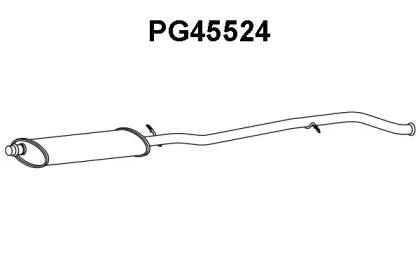 Veneporte PG45524 Muffler assy front
