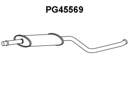 Veneporte PG45569 Muffler assy front Veneporte PG45569 Muffler assy front