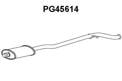 Veneporte PG45614 Muffler assy front