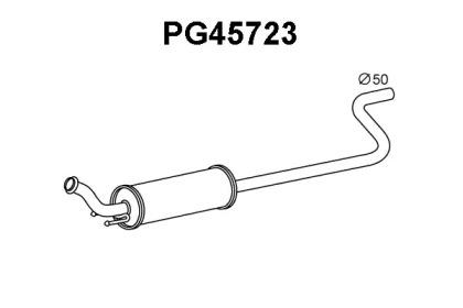 Veneporte PG45723 Середній глушник вихлопних газів Veneporte PG45723 Середній глушник вихлопних газів
