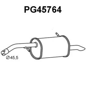 Veneporte PG45764 Глушник вихлопних газів кінцевий Veneporte PG45764 Глушник вихлопних газів кінцевий
