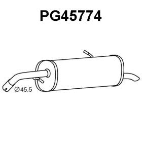 Veneporte PG45774 Глушник вихлопних газів кінцевий Veneporte PG45774 Глушник вихлопних газів кінцевий
