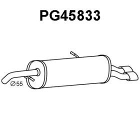Veneporte PG45833 Глушник вихлопних газів кінцевий Veneporte PG45833 Глушник вихлопних газів кінцевий