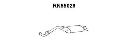 Veneporte RN55028 Глушник вихлопних газів кінцевий Veneporte RN55028 Глушник вихлопних газів кінцевий