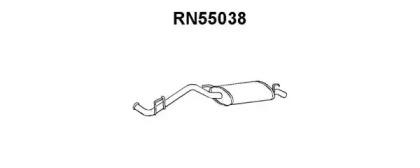 Veneporte RN55038 Глушник вихлопних газів кінцевий Veneporte RN55038 Глушник вихлопних газів кінцевий