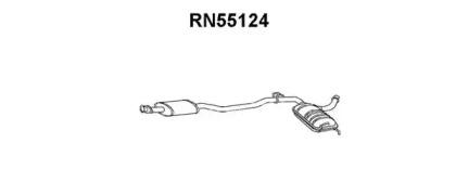 Veneporte RN55124 Muffler assy front