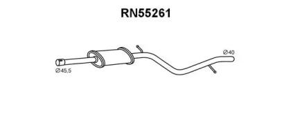 Veneporte RN55261 Muffler assy front Veneporte RN55261 Muffler assy front