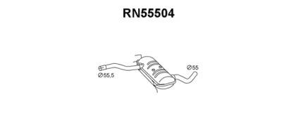 Veneporte RN55504 Muffler assy front Veneporte RN55504 Muffler assy front