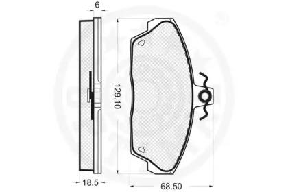 Optimal 10259 Brake pads