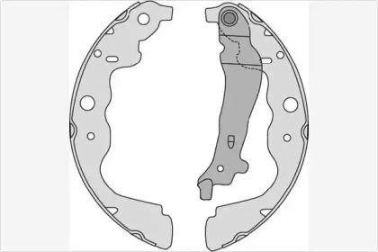 MGA M881 Колодки гальмівні