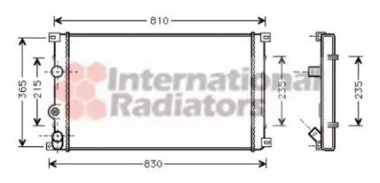 Van Wezel 43002276 Радіатор Van Wezel 43002276 Радіатор