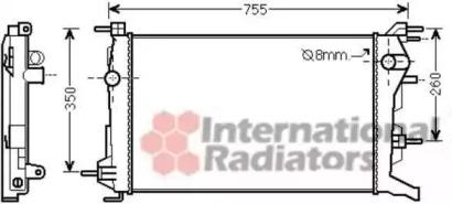 Van Wezel 43002460 Радиатор охлаждения двигателя Van Wezel 43002460 Радиатор охлаждения двигателя
