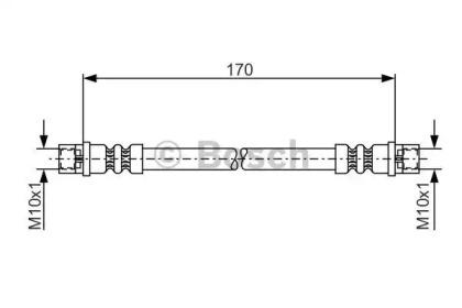 Bosch 1 987 476 010 Hose assy brake Bosch 1 987 476 010 Hose assy brake