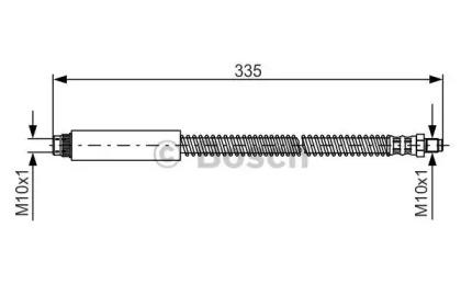Bosch 1 987 476 078 Hose assy brake