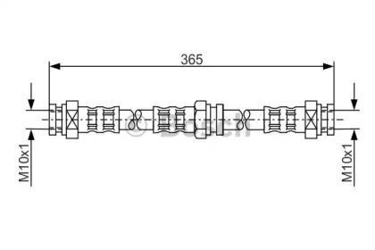 Bosch 1 987 476 159 Hose assy brake Bosch 1 987 476 159 Hose assy brake