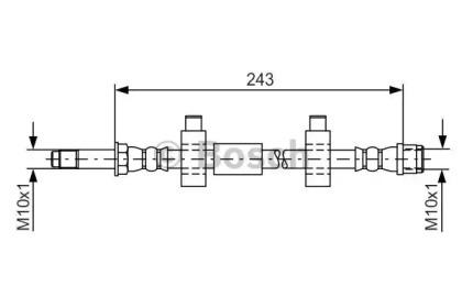Bosch 1 987 476 320 Hose assy brake Bosch 1 987 476 320 Hose assy brake