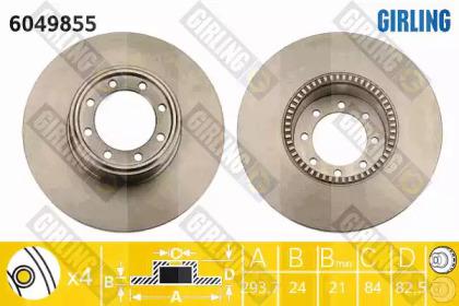 Girling 6049855 Brake disc Girling 6049855 Brake disc