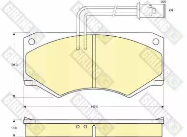 Girling 6103909 Brake pads Girling 6103909 Brake pads
