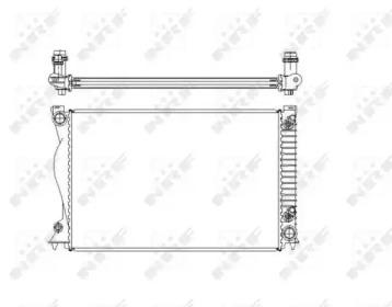 NRF 58220 Радіатор охолодження двигуна NRF 58220 Радіатор охолодження двигуна
