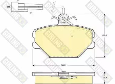 Girling 6108331 Колодки гальмівні Girling 6108331 Колодки гальмівні