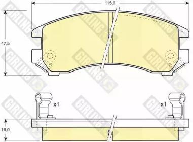 Girling 6108829 Brake pads Girling 6108829 Brake pads