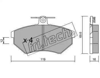 Fri.Tech. 052.0 Brake pads Fri.Tech. 052.0 Brake pads