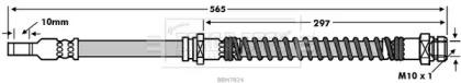 Borg & Beck BBH7824 Hose assy brake Borg & Beck BBH7824 Hose assy brake
