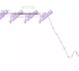 Brovex-Nelson H7173Q Шланг гальмівний Brovex-Nelson H7173Q Шланг гальмівний