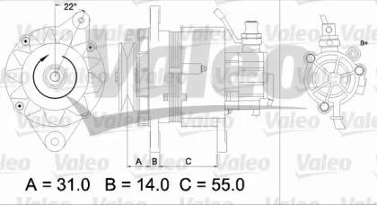 Valeo 437145 Alternator assy