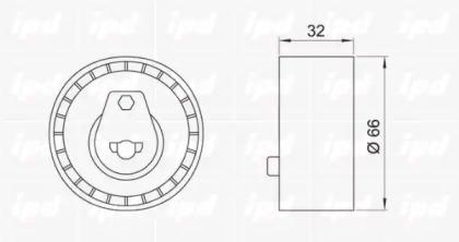 IPD 14-0166 Ролик натяжителя