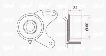 IPD 14-0190 Ролик натяжителя