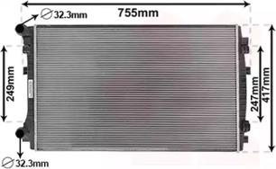 Van Wezel 58002338 Радіатор Van Wezel 58002338 Радіатор