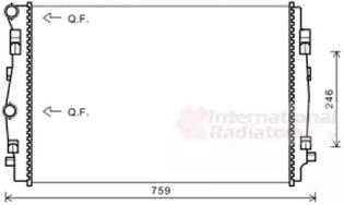 Van Wezel 58002344 Радіатор Van Wezel 58002344 Радіатор