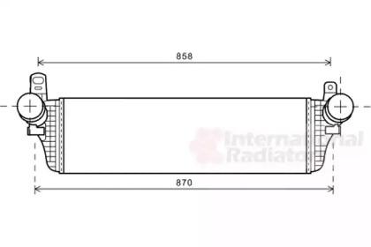 Van Wezel 58004313 Радіатор інтеркулера Van Wezel 58004313 Радіатор інтеркулера