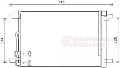 Van Wezel 58005335 Испаритель кондиционера Van Wezel 58005335 Испаритель кондиционера