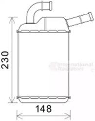 Van Wezel 58006355 Радиатор отопителя салона Van Wezel 58006355 Радиатор отопителя салона