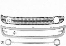 Van Wezel 5803599 Решетка бампера Van Wezel 5803599 Решетка бампера