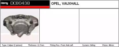 Remy DC80438 Brake caliper Remy DC80438 Brake caliper