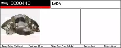 Remy DC80440 Brake caliper Remy DC80440 Brake caliper
