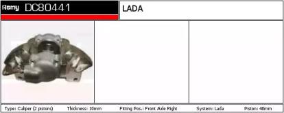 Remy DC80441 Brake caliper Remy DC80441 Brake caliper