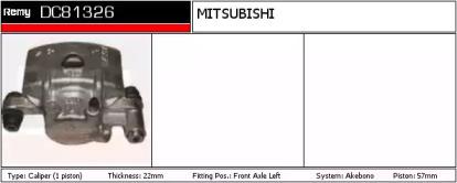 Remy DC81326 Супорт гальмівний Remy DC81326 Супорт гальмівний