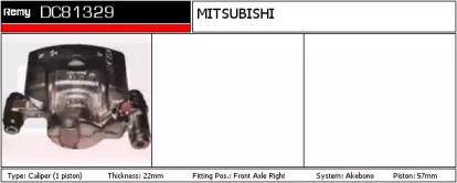 Remy DC81329 Супорт гальмівний Remy DC81329 Супорт гальмівний