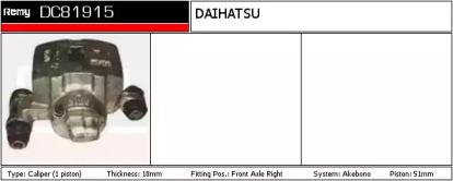 Remy DC81915 Brake caliper